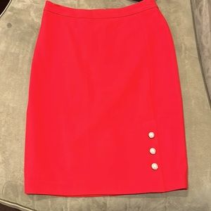 Ann Taylor Factory 2P red pencil skirt never worn